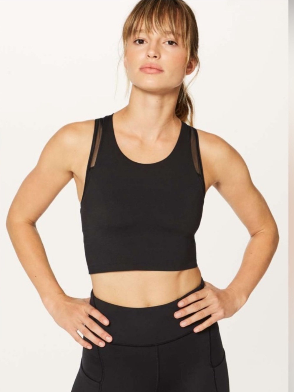 lululemon athletica Black Break Free Tank with Built-in Support